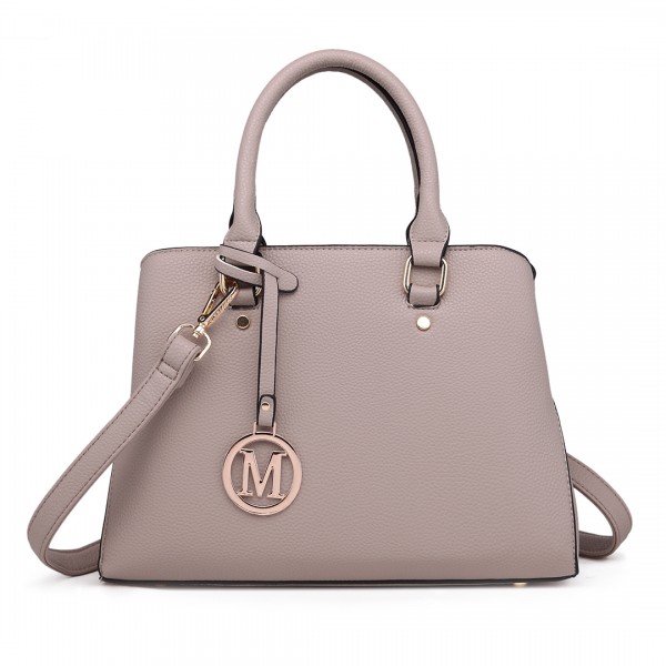 LT1752 - Miss Lulu Medium Tote Handbags Tan